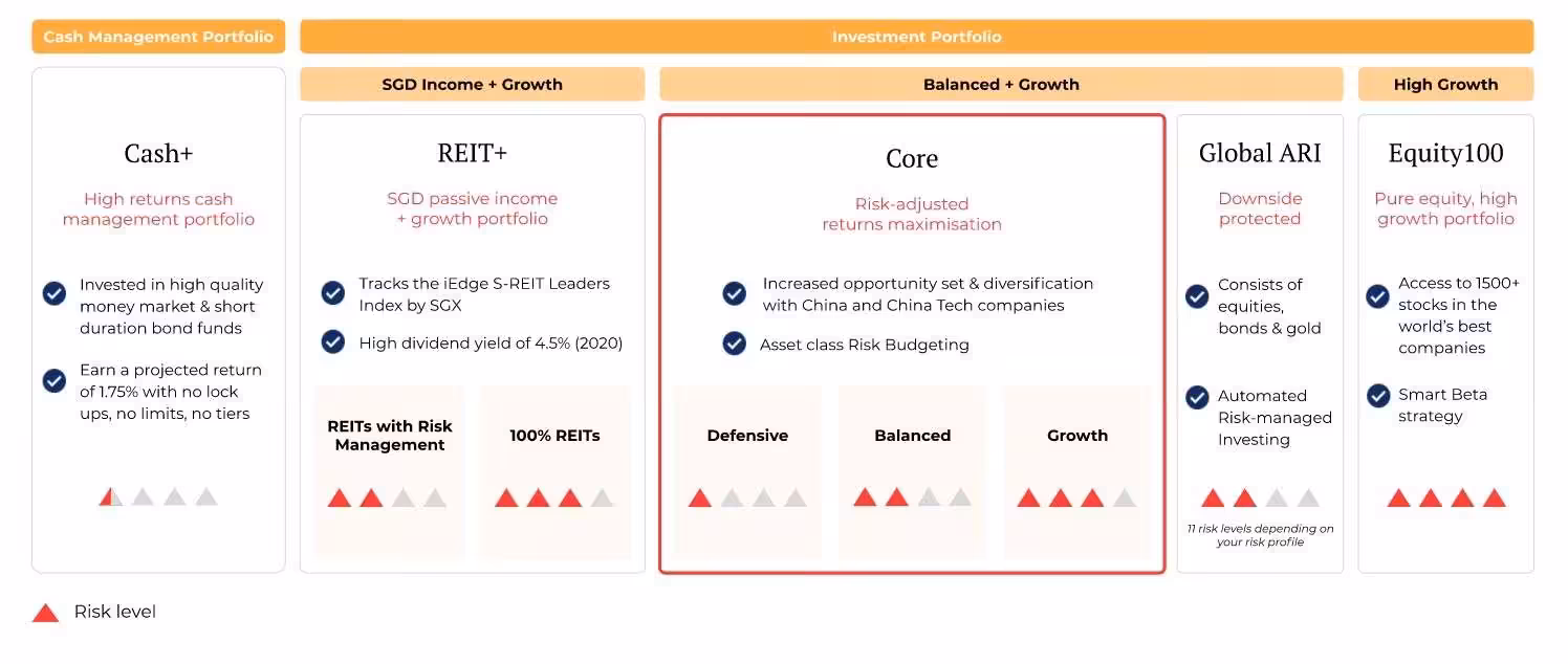 Syfe portfolio objectives