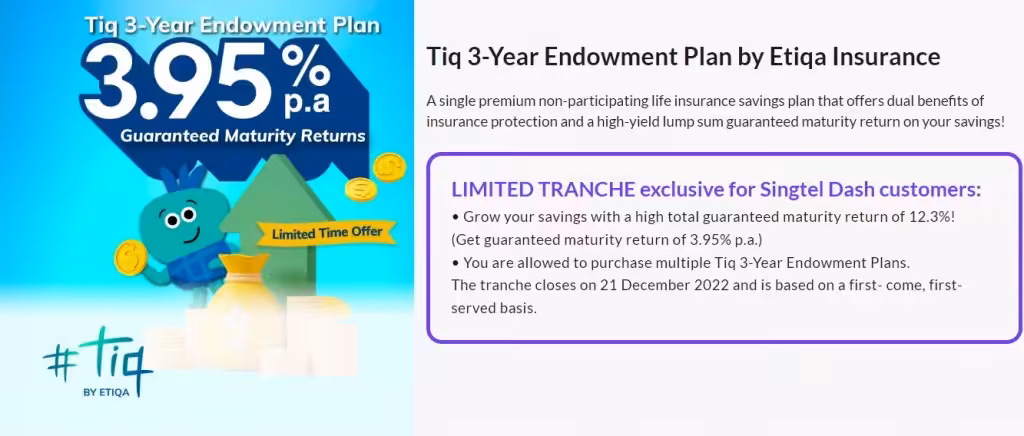 Tiq 3-Year Endowment Plan