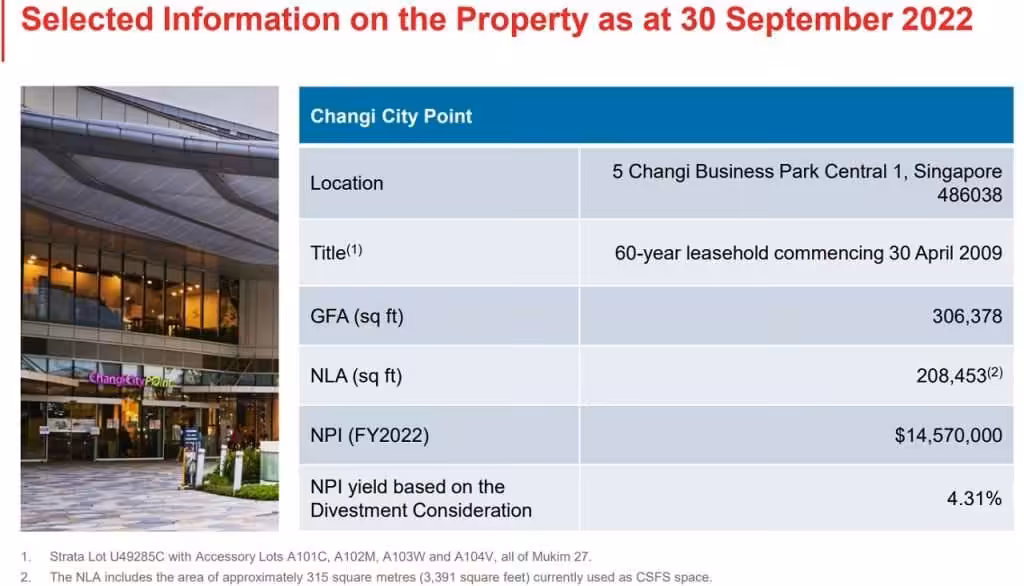 Frasers Centrepoint Trust Changi City Point