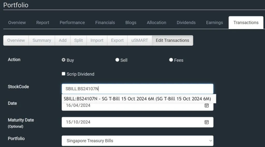 Stocks Cafe How to Track Treasury Bills MAS