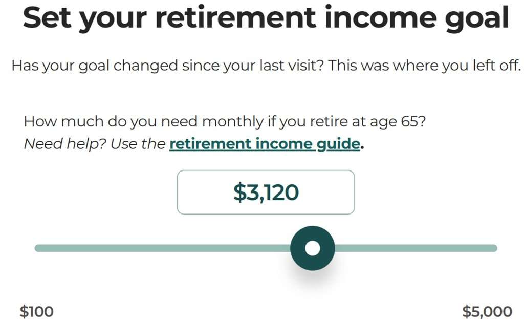 CPF Retirement Income Goal