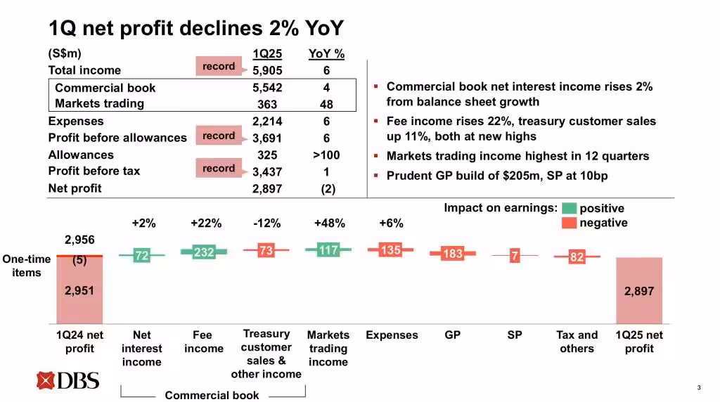 DBS 1Q2025 Performance Year-on-Year