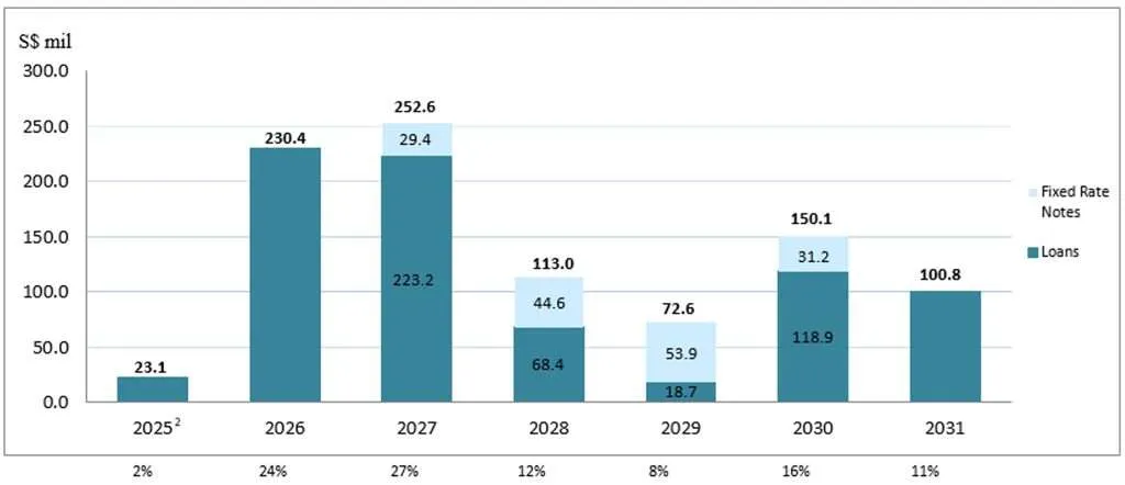 ParkwayLife REIT 1Q2025 Debt Maturity