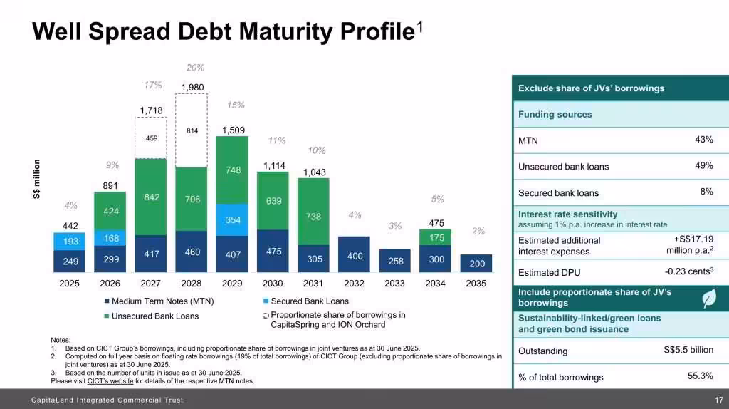 CICT 1H2025 Debt