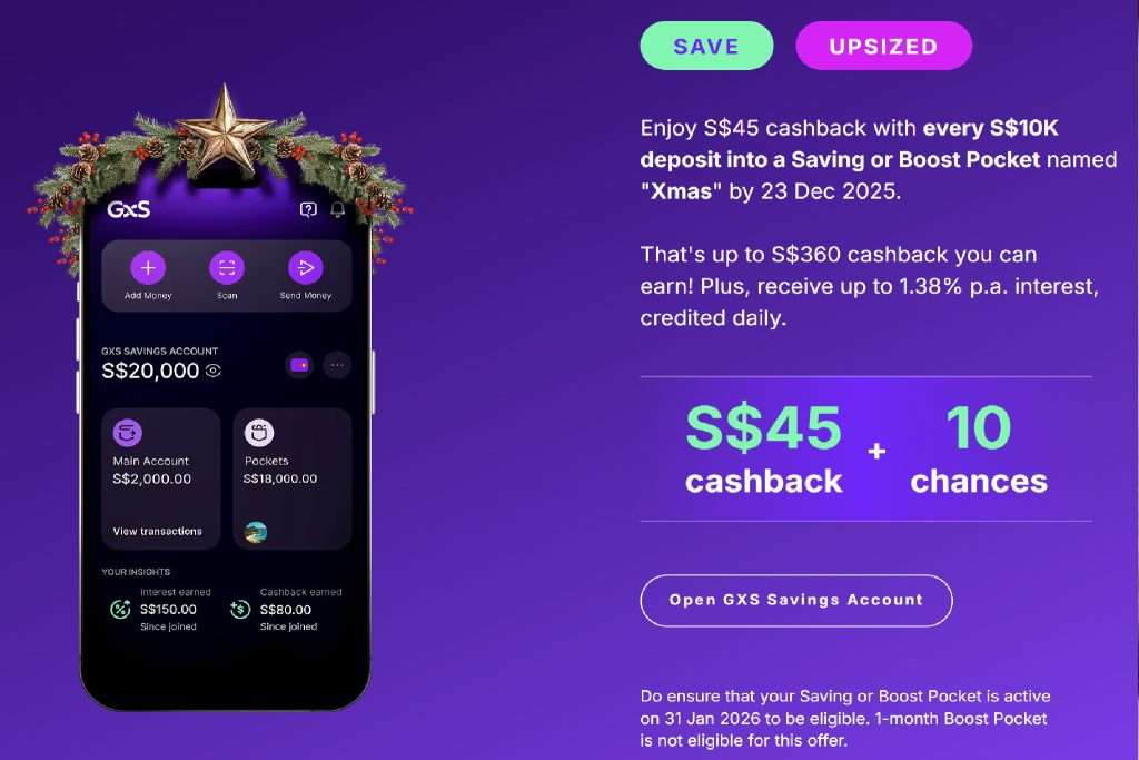 GXS Bank Christmas Promotion 2025