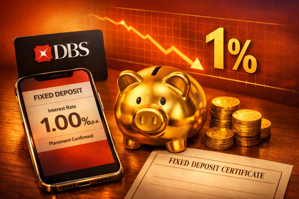 DBS Fixed Deposit Rates 1 Percent